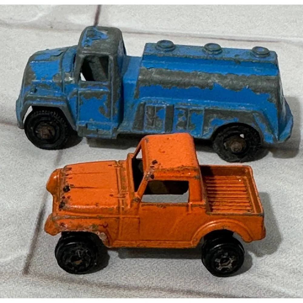 Vintage Diecast Tootsie Toys Car Lot 10pcs Fiat Abarth Tanker Truck‎ Roadster